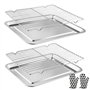Mapille Plaque de Cuisson en Acier Inoxydable