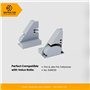 Sintrix Fab Lot de 2 embouts - Compatible avec rail de commande Velux 948536 - Remplacement pour les stores pliants FHU et ancie