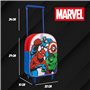 Marvel Avengers Sac à Dos à Roulettes, Sac à Dos Avengers Design Sac D'ecole Captain America Hulk Spiderman Trolley, Sac de voya