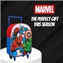 Marvel Avengers Sac à Dos à Roulettes, Sac à Dos Avengers Design Sac D'ecole Captain America Hulk Spiderman Trolley, Sac de voya