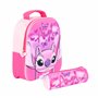 Disney Stitch et Angel Sac à Dos et Trousse à Crayons pour Filles