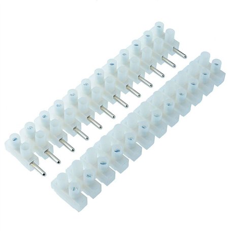 Connecteur électrique enfichable pour bornier 12 pôles et prise 6 A