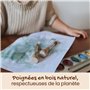 Honeysticks Mon Premier Jeu de Pinceaux - 3 Pièces Parfaits pour Bébé et Tout-Petit. Gros Pinceaux en Bois Potelé pour Une Prise