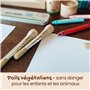 Honeysticks Mon Premier Jeu de Pinceaux - 3 Pièces Parfaits pour Bébé et Tout-Petit. Gros Pinceaux en Bois Potelé pour Une Prise