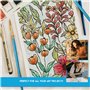 Makkas Lot de 10 pinceaux acryliques et Palette de mélange de Peinture | Pinceaux en Bois et Nylon avec Palette Robuste (Ensembl