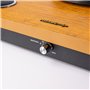 Roxel VRP-60 Tourne-disque vinyle avec haut-parleurs intégrés, BT IN/OUT, trois vitesses de lecture, sortie USB pour conversion 