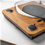 Roxel VRP-60 Tourne-disque vinyle avec haut-parleurs intégrés, BT IN/OUT, trois vitesses de lecture, sortie USB pour conversion 