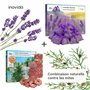 Inovida Sachets Parfumés de Lavande Séchée - Protection Contre Les Mites pour Armoire, Linge et Placard - Sac Naturel pour la Ma
