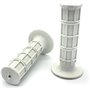 Poignées de moto – Poignées de guidon blanches souples antidérapantes | Ajustement universel pour barres de 2,2 cm et 2,5 cm | C