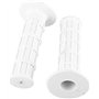 Poignées de moto – Poignées de guidon blanches souples antidérapantes | Ajustement universel pour barres de 2,2 cm et 2,5 cm | C