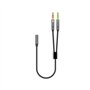 Fayet Répartiteur de micro pour casque audio jack 3