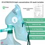 STAYPROTECH Masque à oxygène à haute concentration avec sac de réservoir et tube de 2,1 m – Masque à oxygène pour adulte qui néc
