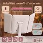 hajer Miroir Maquillage Lumineux à LED + Pochette de Transport, Grossissant 1X/3X/5X, 3 Modes éclairage, Tactile et Rechargeable