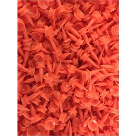 Bulldog Lot de 200 tees de golf en plastique Orange 25 mm