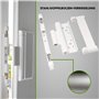 Cal Doublex XL, sécurité pour porte et fenêtre, protection anti-vol, Blanc