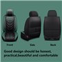 LHMM Ensemble Complet de Housses de Siège pour Peugeot 208 1.0 VTi/1.2 e-THP/1.5 Blue-HDI, Cuir PU Imperméable Antidérapant Resp