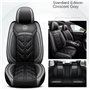 LHMM Ensemble Complet de Housses de Siège pour Renault Trafic 1.6 dCi, Cuir PU Imperméable Antidérapant Respirant et Compatible 