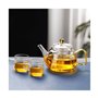 ZXCMY Solide Ensemble de théière en Verre avec poignée