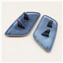 VLZUNO Style de Voiture 2 pièces Argent Avant Gauche Droite Phare Lampe Frontale rondelle buse de pulvérisation Couvercle, for C