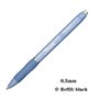 Sharpie S-Gel Lot de 6 stylos gel 0,5 mm Corps en plastique Encre noire Bleu givré