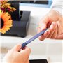 Sharpie S-Gel Lot de 6 stylos gel 0,5 mm Corps en plastique Encre noire Bleu givré