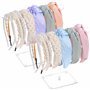 Winter Shore Rangement Accessoires Cheveux en Acrylique (Lot de 2) - Porte Serre Tete Transparent pour Bandeaux Épais & Fins