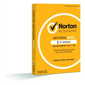 NortonLifeLock Antivirus Basic 2019 | 1 Appareil | 1 an | PC | Téléchargement