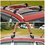 ZXHHXEB Voiture Toit Étagère,pour Lincoln MKX 2016-2018 Aluminium Croix Barres Balustrade Transporteur, Charger Transporteur, Vo