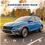 ZXHHXEB Voiture Toit Étagère,pour Hyundai Kona N 2022 2023 Aluminium Croix Barres Balustrade Transporteur, Charger Transporteur,
