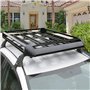 ZXHHXEB Voiture Toit Étagère,pour Car SUV Truck Aluminium Croix Barres Balustrade Transporteur, Charger Transporteur, Voyage Acc