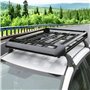 ZXHHXEB Voiture Toit Étagère,pour Car SUV Truck Aluminium Croix Barres Balustrade Transporteur, Charger Transporteur, Voyage Acc