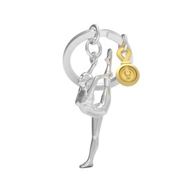 METALMORPHOSE - Porte-clés Métal 3D Gymnastique - Passion Sport
