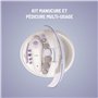 Set Manucure Pedicure avec Ponceuse Electrique pour Ongles Kit d'Embats Bain Bulles et Fonctionne Sechage Integrée