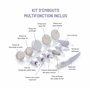 Set Manucure Pedicure avec Ponceuse Electrique pour Ongles Kit d'Embats Bain Bulles et Fonctionne Sechage Integrée