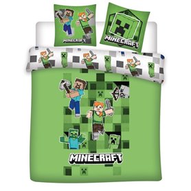 Parure de Lit Double Minecraft 2 Personnes