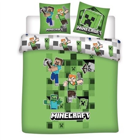 Parure de Lit Double Minecraft 2 Personnes