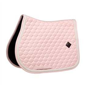 Kentucky Horsewear - Tapis de selle avec corde tressée - Chabraque - Saut - rose clair