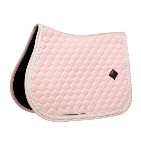 Kentucky Horsewear - Tapis de selle avec corde tressée - Chabraque - Saut - rose clair