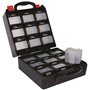 Perel Mallette organiseur, polypropylène, 18 compartiments amovibles avec système d'attache pour ceinture, fermetures en plastiq