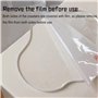 Modixun Lot de 3 sous-verres esthétiques en acrylique transparent irrégulier pour boissons, dessous de verre uniques pour bureau