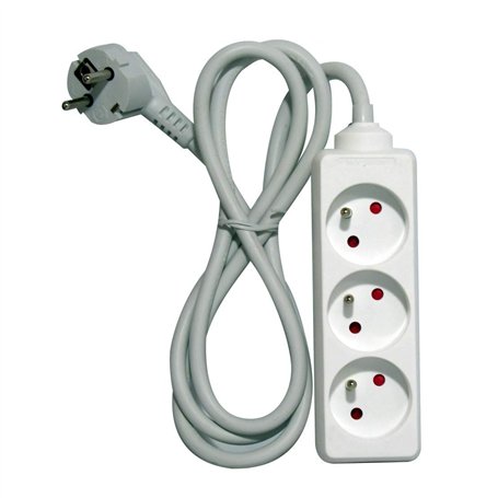 Bloc multiprise 3x16A - 3m - Blanc