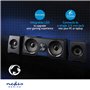 NEDIS Haut Parleur de Jeux | Canaux de Haut-Parleur: 2.2 | Alimenté par Port USB | 3.5 mm Mâle | 48 W | LED | Contrôle du Vol