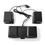 NEDIS Haut Parleur de Jeux | Canaux de Haut-Parleur: 2.2 | Alimenté par Port USB | 3.5 mm Mâle | 48 W | LED | Contrôle du Vol
