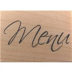 Artemio ARTHB143 Menu Tampon B Texte Bois Multicolore 2