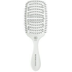 Olivia Garden - Essential Care Flex Bristles Cheveux fins Ice White. Brosse à cheveux secs et humides démêlante pour cheveux fin
