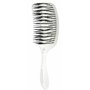 Olivia Garden - Essential Care Flex Bristles Cheveux fins Ice White. Brosse à cheveux secs et humides démêlante pour cheveux fin
