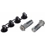 LOCINOX Quick-Fix Lot de 2 boulons de fixation à haute résistance à la traction en acier inoxydable Argenté