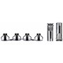 LOCINOX Quick-Fix Lot de 2 boulons de fixation à haute résistance à la traction en acier inoxydable Argenté