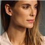 MIORE Boucles d’Oreilles pour Femme| Créoles en Argent Sterling 925 |Boucles d’Oreilles avec Pierres de Zircones 0.60 Ct | Créol