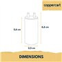Lot de 2 condensateurs 2,5µF pour moteur de volet roulant – Connexion rapide Faston 2,8 mm – Remplacement pour SOMFY, SIMU – Fab